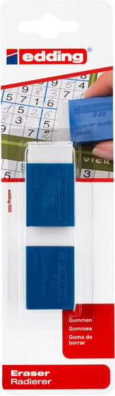 Gum edding R20 met kunststof blauwen houder 2st