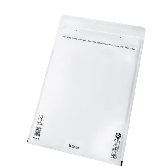 Enveloppes à bulles K20 blanches, 345 x 470 mm Par boîte (50 pièces)