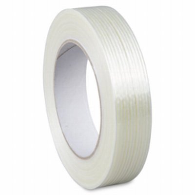 Versterkte tape 50µ transparant 50mm x 50m lijm: Hotmelt