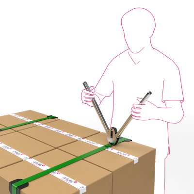 Hand strappingapparaat voor handmatig gebruik zegeltang
