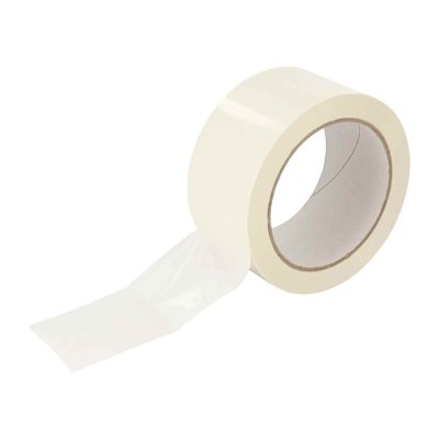 Handmatige tape 28µ Wit 50mm x 100m lijm: Solvent