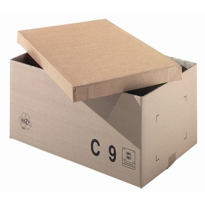 Bruine collomoduul-doos 400 x 300 x 200 mm van dubbelgolf karton