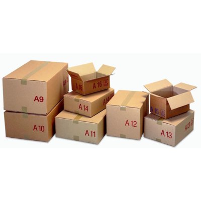 Bruine collomoduul-doos 292 x 192 x 184 mm van C-golf karton