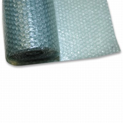 Luchtkussenfolie transparant groen 100% gerecycleerd 500mm x 100m
