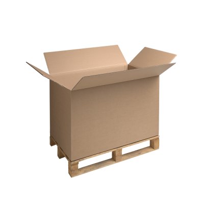 Palletdozen bruin Dubbelgolf AC-golf inw. Formaat 770 x 570 x 670