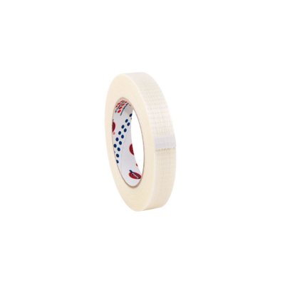 Versterkte tape 80µ transparant 50mm x 50m lijm: Hotmelt