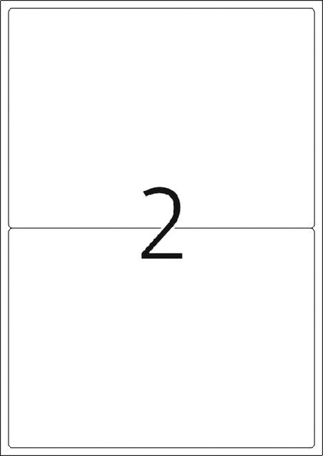 Etiket HERMA 4519 199.6x143.5mm acetaatzijde wit