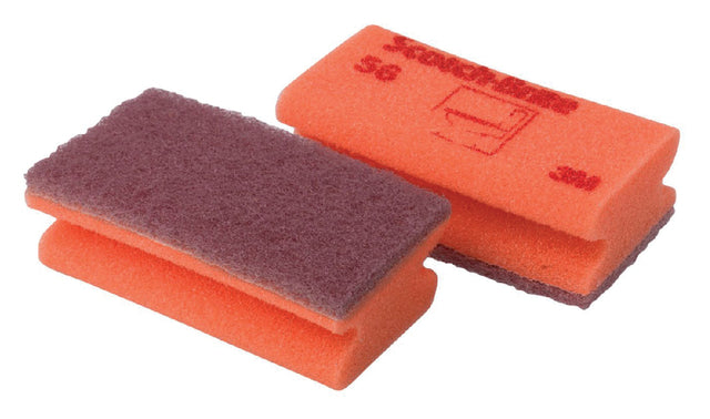 Schuurspons Scotch -Brite delicaat 70x133mm rood