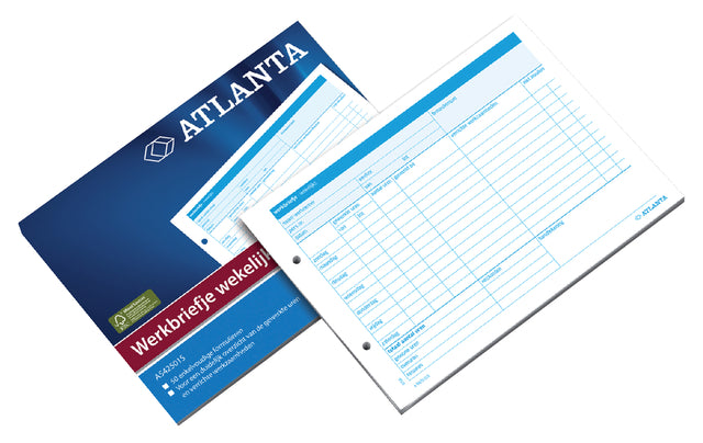 Werkbrief Djois Atl A5 wekelijks 50vel