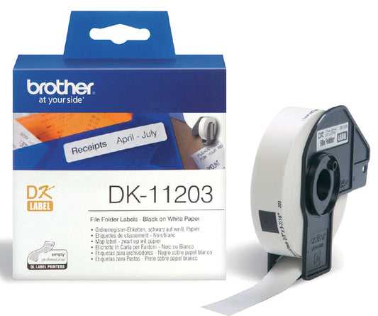 Etiket Brother DK11203 naamkaart ordner 17x87mm