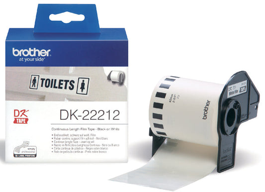 Etiket Brother DK22212 doorlopend 62mm 15m wit