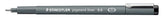 Fineliner Staedtler pigment 308 0.6mm zwart