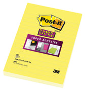 Memoblok Post-it 660 Super Sticky 102x152 geel - afbeelding 2