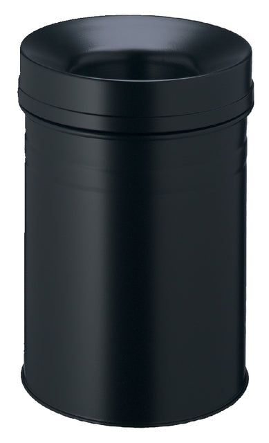 Papierbak vlamdover Durable 3325 01 15 liter zwart