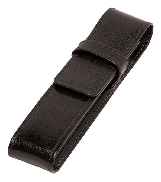Pennenetui 321 buffelleer 1dlg zwart