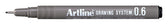 Fineliner Artline technisch 0.6mm zwart
