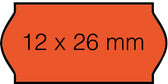 Prijsetiket 12x26mm Sato Samark permanent flr rood
