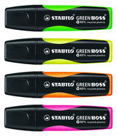 Markeerstift STABILO GREEN BOSS 6070/4 4st assorti - afbeelding 2