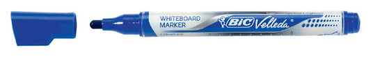 Whiteboardmarker Bic liquid rond M blauw