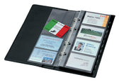Visitekaartmap Sigel 200krt 90x58mm zwart