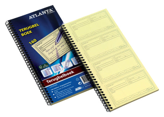 Terugbelboek Djois recy 74x128 160 notities 40vel