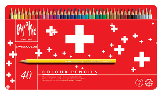 Kleurpotl Caran d Ache swisscolor aquarel 40st ass