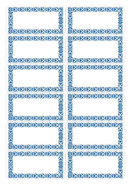 Etiket HERMA 3742 keuken blauw