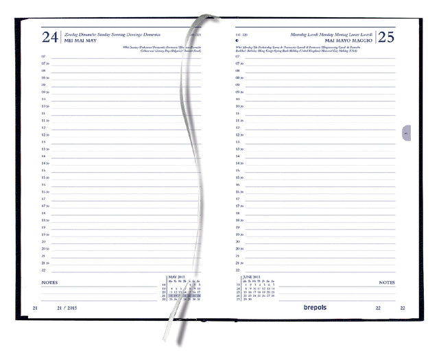 Kantooragenda 2026 Quantore kort 1dag/1pag zwart