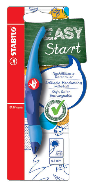Rollerpen STABILO Easyoriginal rechts M dbl/lblauw
