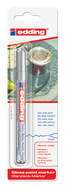 Paintmarker edding 780 oliebasis 0.8mm zilver bls