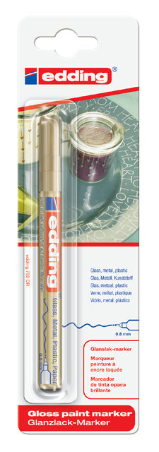 Paintmarker edding 780 oliebasis 0.8mm goud bls