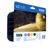 Inktcartridge Brother LC-1100VALBP zwart +3kleuren