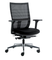 Bureaustoel Euroseats Curve deluxe 001 zwart