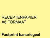 Receptpapier Fastprint A6 80gr kanariegeel