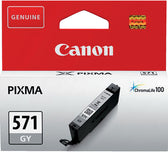 Inktcartridge Canon CLI-571 grijs - afbeelding 2