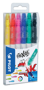 Viltstift PILOT SW-FC friXion Colors M ass 6st