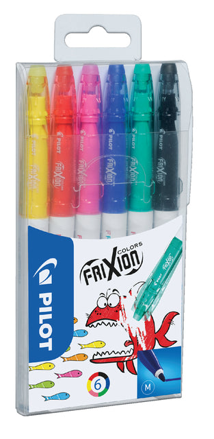 Viltstift PILOT SW-FC friXion Colors M ass 6st