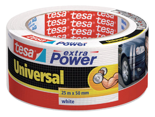 Duct tape tesa extra Power Uni 25mx50mm wit
