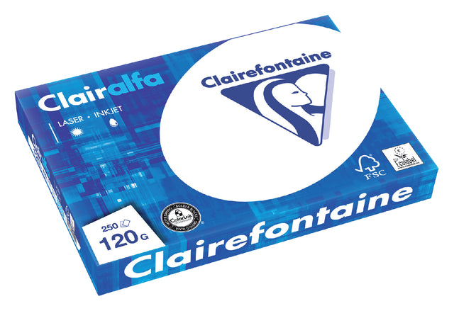 Kopieerpapier Clairefontaine Clairalfa A4 120gr wt