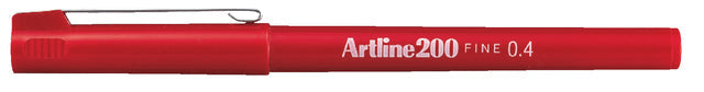 Fineliner Artline 200 rond F rood