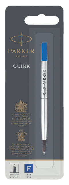 Rollerpenvulling Parker Quink F blauw