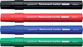 Viltstift Quantore perm rond 1-1.5mm rood - afbeelding 2