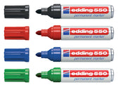 Viltstift edding 550 rond 3-4mm blauw - afbeelding 2