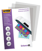Lamineerhoes Fellowes A4 2x80micron mat - afbeelding 2