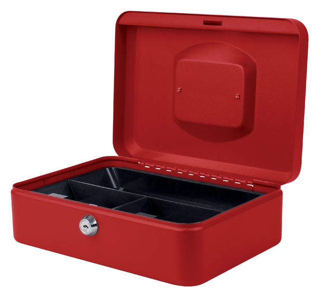 Geldkist pavo 250x180x90mm rood