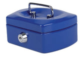 Geldkist Pavo met muntgleuf 125x95x60mm blauw - afbeelding 3