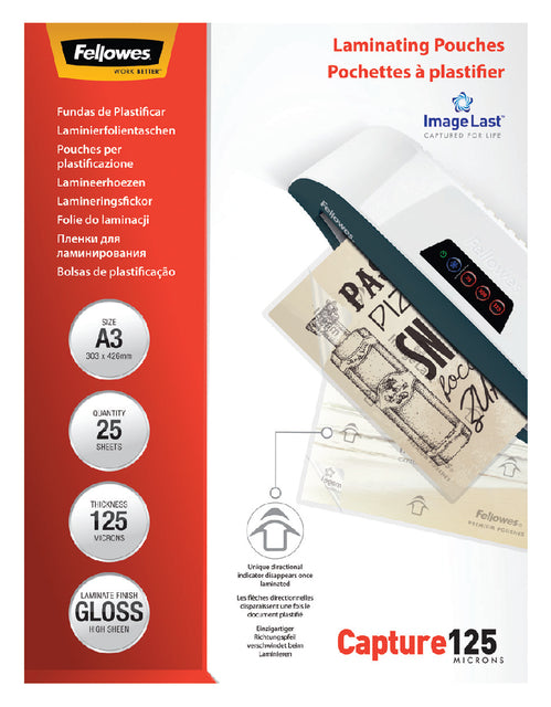 Lamineerhoes Fellowes A3 2x125micron