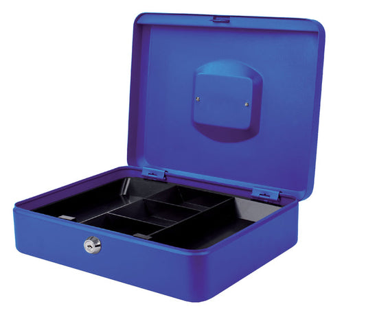 Geldkist pavo 300x240x90mm blauw
