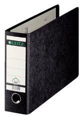 Ordner Leitz 1074 A4 dwars 77mm karton zwart