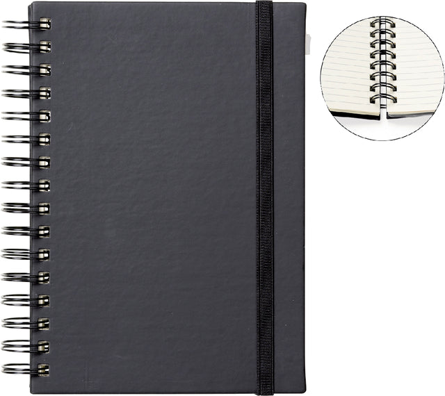 Notitieboek Quantore A5 sp lijn 192blz 80gr  zwart